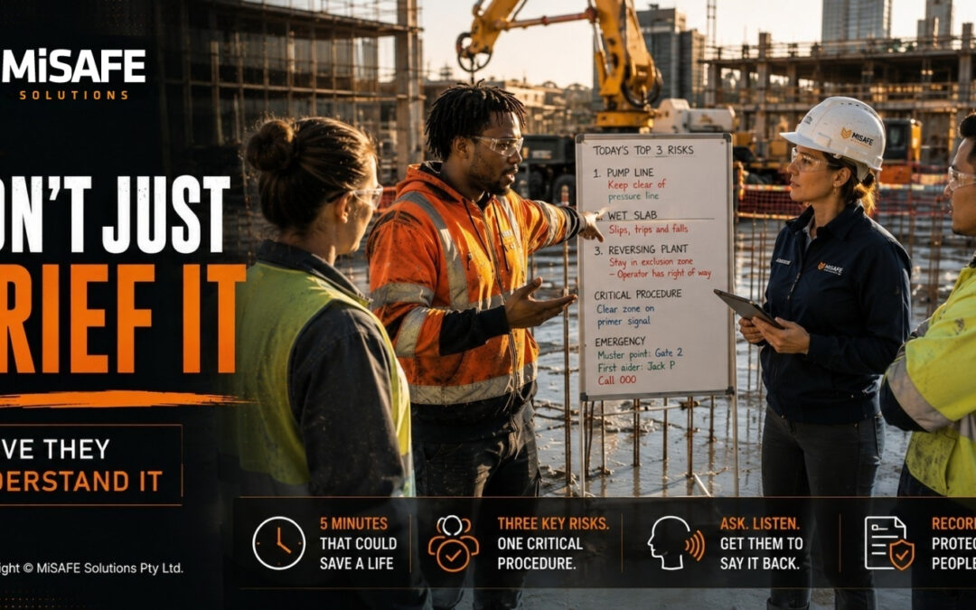 Site Briefings That Don’t Stick: Why Toolbox Talks Fail to Communicate the SWMS